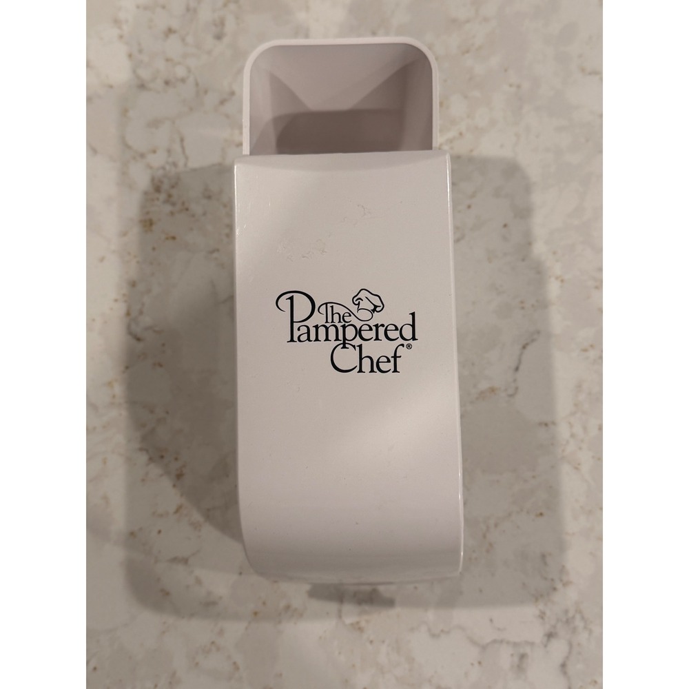 The Pampered Chef Adjustable Measuring Cup White 1 Cup 250ml Sliding Tool 2225